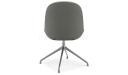 'Tulip' Revolving Multi-Purpose Chair In Olive Gray Leather