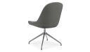 'Tulip' Revolving Multi-Purpose Chair In Olive Gray Leather