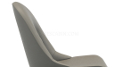 'Tulip' Revolving Multi-Purpose Chair In Olive Gray Leather