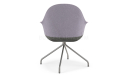 'Tulip' Chair In Fabric With Fixed Four Star Base