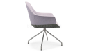 'Tulip' Chair In Fabric With Fixed Four Star Base