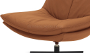 'Centis' Swivel Chair In Tan Leather