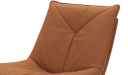 'Centis' Swivel Chair In Tan Leather