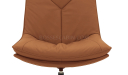 'Centis' Swivel Chair In Tan Leather