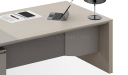 'Lucira' 8 Feet Office Desk In White Oak & Seagull Gray Finish