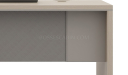 'Lucira' 5 Feet Office Desk In White Oak & Seagull Gray Finish