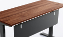 'Up-One' 5 Feet Motorized Sit Stand Desk In Walnut Laminate