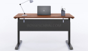 'Up-One' 5 Feet Motorized Sit Stand Desk In Walnut Laminate