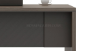 'Vistra' 5 Feet Office Desk In Asti Walnut & Advanced Gray Finish