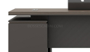 'Vistra' 5 Feet Office Desk In Asti Walnut & Advanced Gray Finish