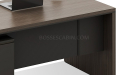 'Vistra' 5 Feet Office Desk In Asti Walnut & Advanced Gray Finish