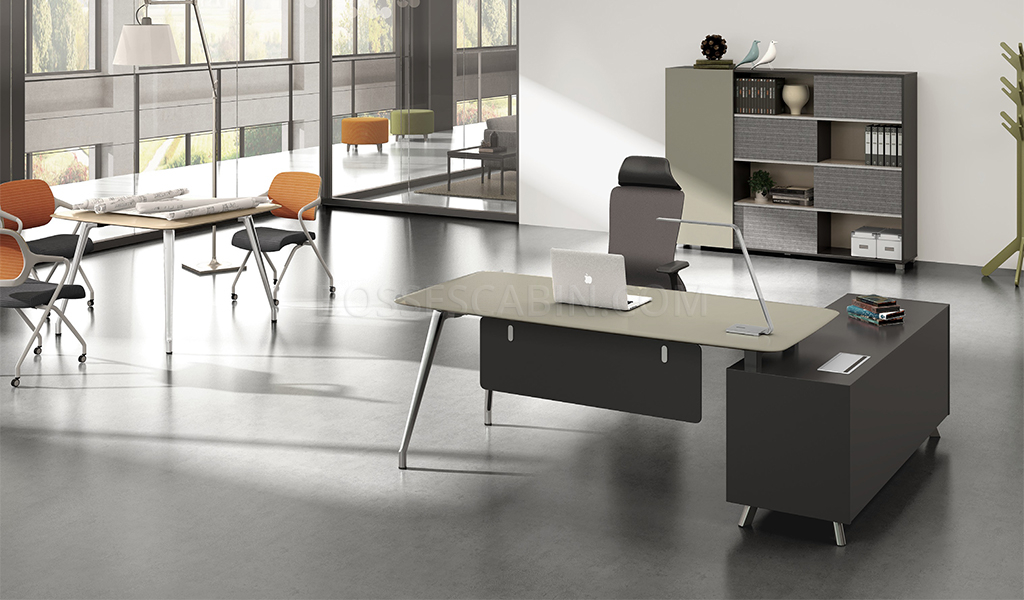 Office Table in Lacquer | Contemporary Office Desks Online: Boss'sCabin