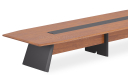 'Aulenti' 16 Feet Boardroom Table in Rich Walnut Veneer