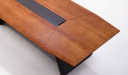 'Aulenti' 16 Feet Boardroom Table in Rich Walnut Veneer