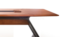 'Aulenti' 12 Feet Meeting Table In Open Pore Walnut Veneer