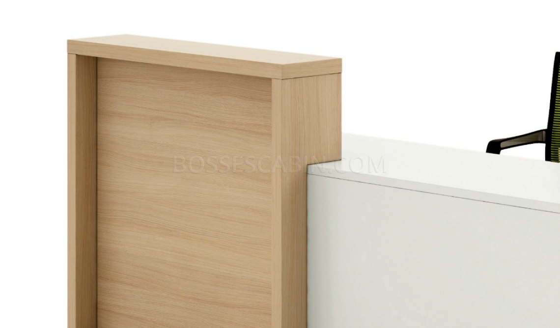 Reception Desk In Light Oak | Reception Tables Online: Boss'sCabin.com